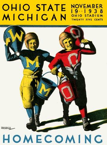 Ohio State vs Michigan Poster 1938 Football Poster